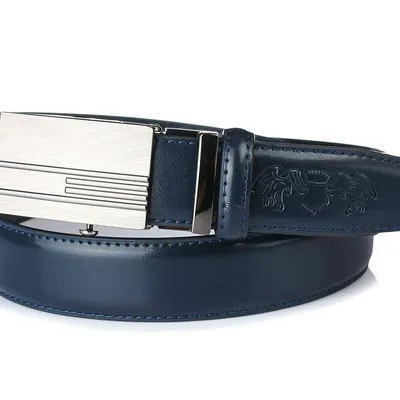 Pasek skórzany BELTIMORE r.90-105 cm A26 granatowy