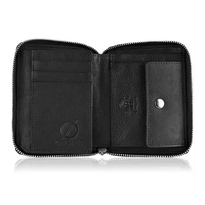 Czarny Męski Portfel RFID Brødrene G-05LC/BL