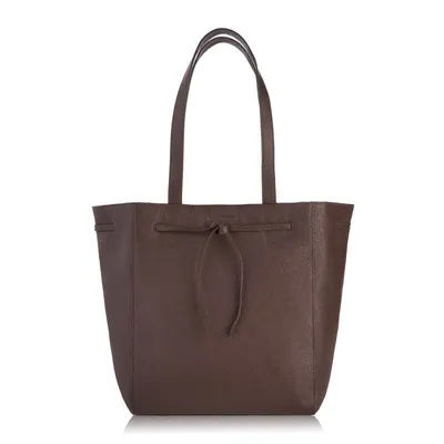 Shopperka skórzana PAOLO PERUZZI IN-64-BR brązowa