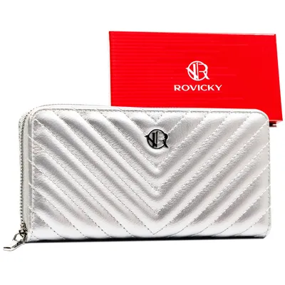 Portfel damski Rovicky R-PRK-04-HRH srebrny