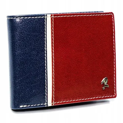 Portfel męski Rovicky 323-RBA-D NAVY-RED