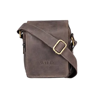 Listonoszka męska Always Wild 250591-MH brązowa