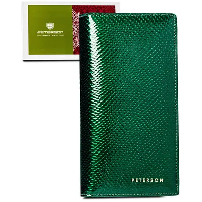 Portfel na magnes Peterson PTN 421431-DSL zielony