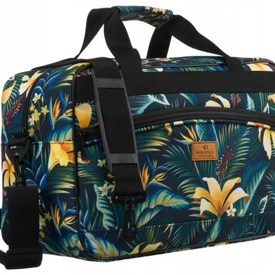 Torba podróżna Rovicky R-TL15608 print niebieski kwiaty