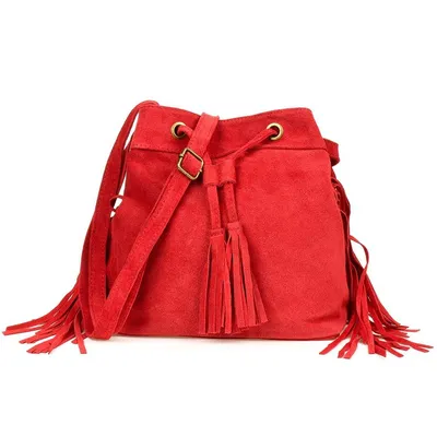 Hobo bag skórzany boho BELIMORE W03 czarny