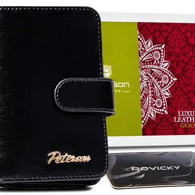 Portfel skórzany Peterson PTN PL-602-0721 BLAC czarny