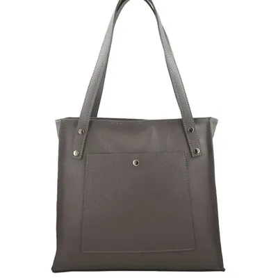 Shopperka szara BARBERINI'S skóra 914-3