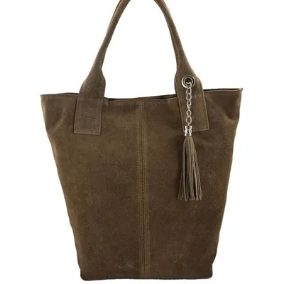 Shopper bag skórzana BARBERINI'S c. beżowa 375/8-9