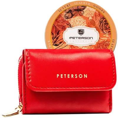 Portfel damski Peterson PTN 011-F-PUS czerwony