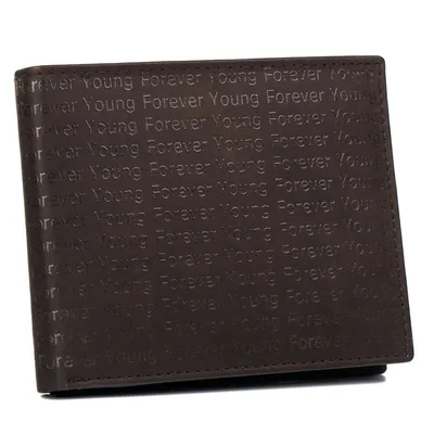 Portfel skórzany Forever Young 701-SPG BROWN c. brązowy