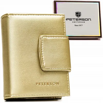 Portfel damski Peterson PTN 42329-F8 złoty