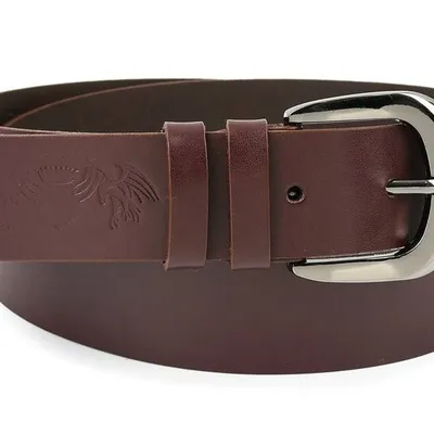 Pasek skórzany BELTIMORE burgundowy r.85-100 cm