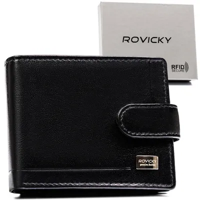 Portfel męski Rovicky CPR-021L-BAR czarny