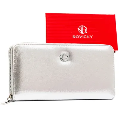 Portfel srebrny Rovicky R-PRK-01-HRH