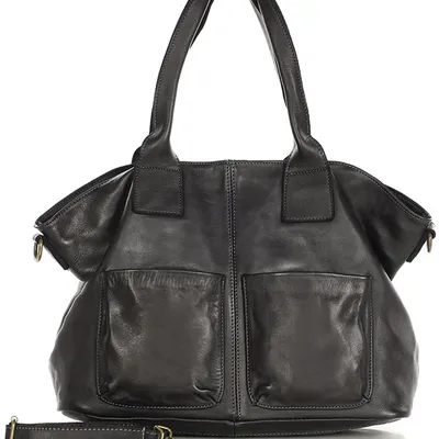 Shopper damski MARCO MAZZINI czarny v169a