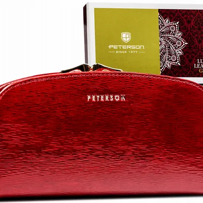 Portfel damski PETERSON PTN 42123-SH RED czerwony