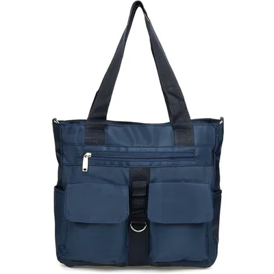 Shopper bag granatowy Beltimore A4 J31