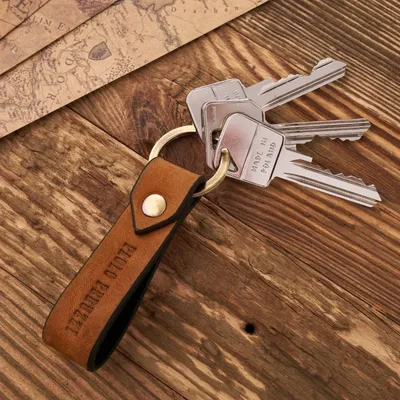 Brelok do kluczy skórzany PAOLO PERUZZI T-87-HOR pomarańczowy