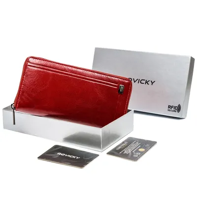 Portfel damski Rovicky CPR-8794-BAR czerwony