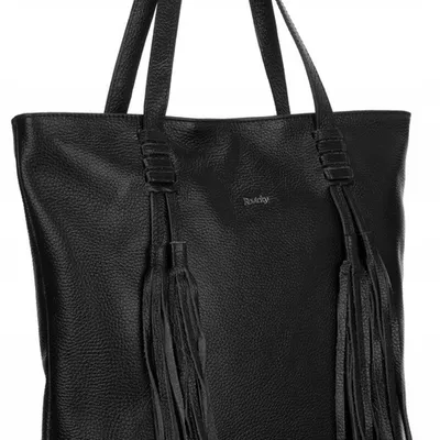 Shopperka skórzana boho Rovicky TWR-164 czarna