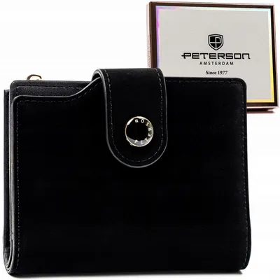 Portfel damski Peterson PTN 012-WEI czarny
