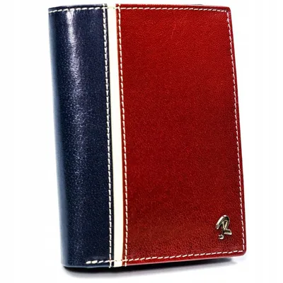 Portfel męski Rovicky 326-RBA-D NAVY-RED granatowo-czerwony