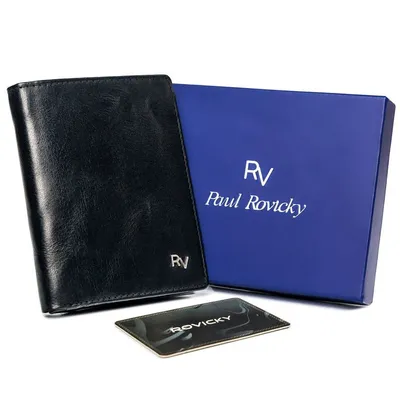 Portfel męski czarny Rovicky RV-7680272-8633 BL