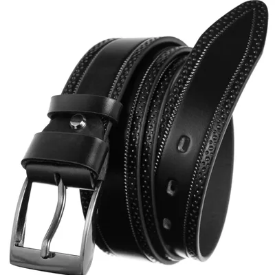 Pasek męski czarny Rovicky PRS-07-G
