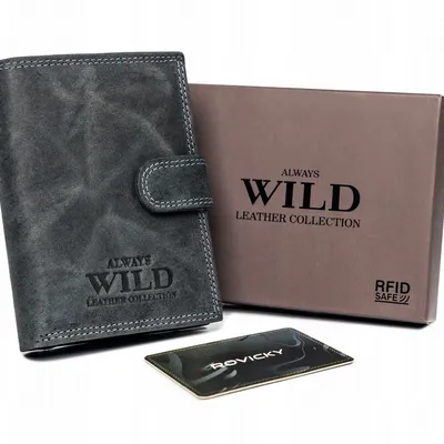Portfel czarny Always Wild N4L-P-CHM-1010 BLACK