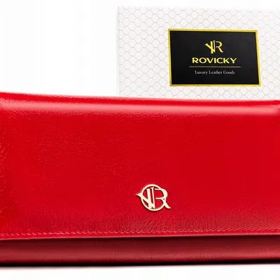 Portfel damski ROVICKY RPX-20A-ML RED czerwony