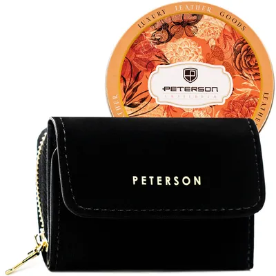 Portfel damski Peterson PTN 011-WEI-PUS czarny