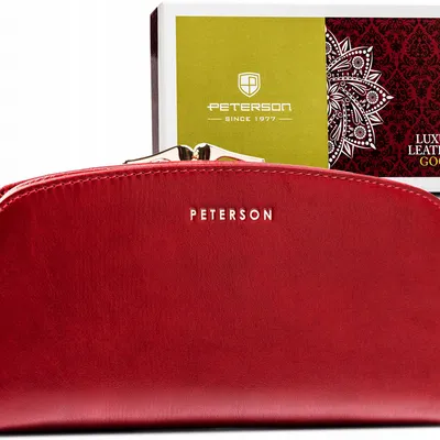 Portfel skórzany Peterson PTN 42123-SG czerwony