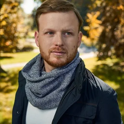Męski zimowy komin Brødrene k3 j. szary 9921
