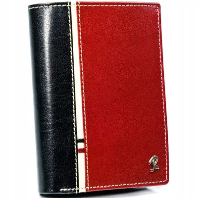 Portfel męski Rovicky 331-RBA-D BLACK-RED czarno-czerwony