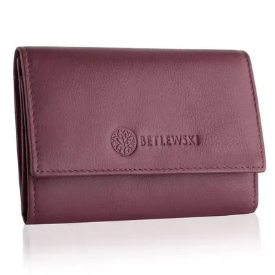 Portfel damski Betlewski różowy BPD-SS-17