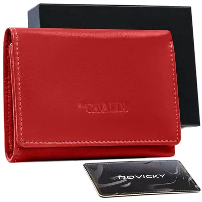 Portfel skórzany Cavaldi RD-17-GCL czerwony