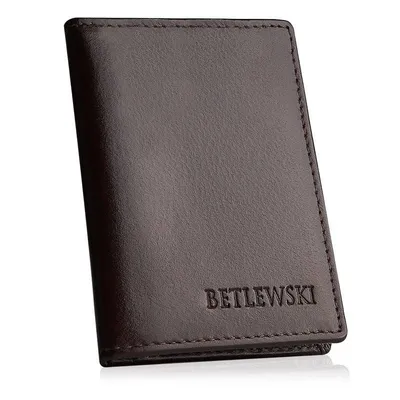 Etui na karty BETLEWSKI BESA-BF-12 brązowe