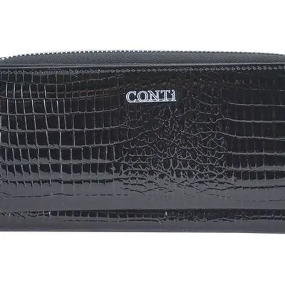 Portfel skórzany CONTI czarny 111-A-1