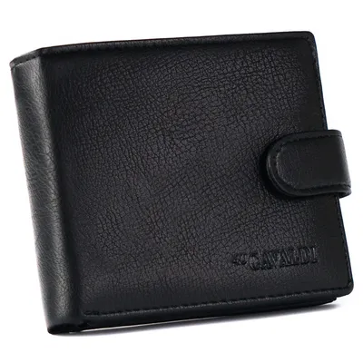 Portfel męski Cavaldi [DH] M621L-PU-6816 BLACK czarny