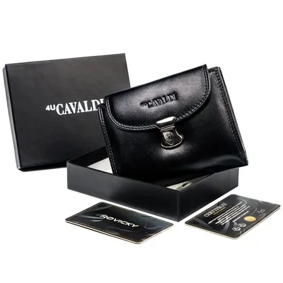 Portfel damski czarny Cavaldi RD-19-GCL-6382 BLACK