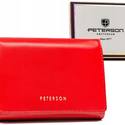 Portfel damski Peterson PTN 013-JI czerwony