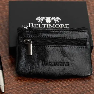 Etui na klucze skórzane Beltimore E44 czarne