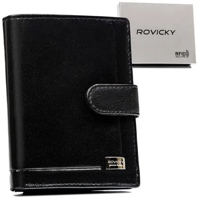 Portfel męski Rovicky PC-027L-BAR czarny