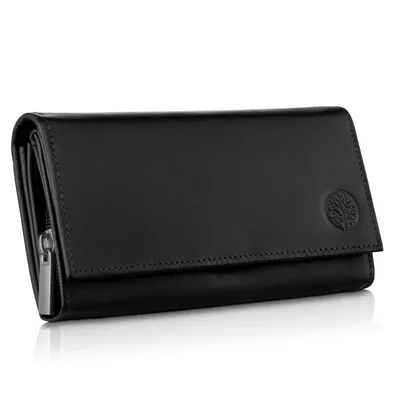 Portfel skórzany BETLEWSKI czarny BPD-NVTC-12 BLACK