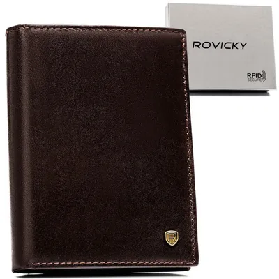 Portfel męski Rovicky D1072-RVT brązowy
