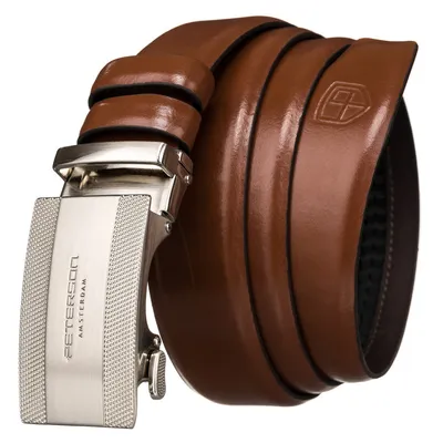 Pasek męski Peterson PTN A007 BROWN brązowy