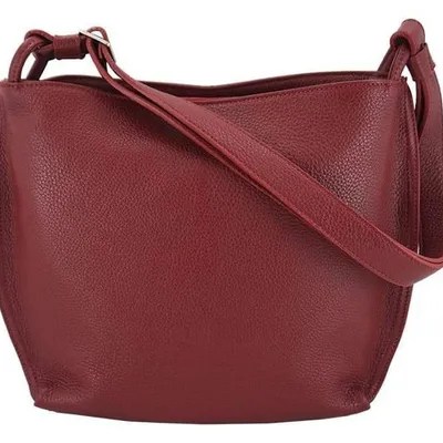 Shopperka skórzana BARBERINI'S czerwona 636-13