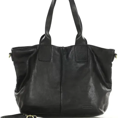 Shopper skórzany MARCO MAZZINI vs115a czarny