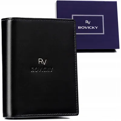 Portfel męski Rovicky RV-7680277-BCA czarny