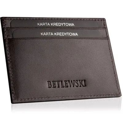 Etui na karty BETLEWSKI BESA-BF-21 brązowe